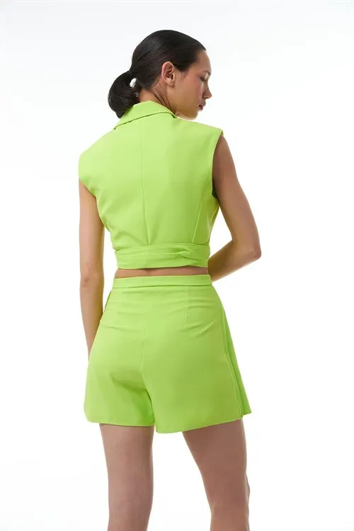 pleated short skirt