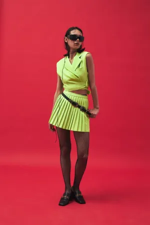 pleated short skirt