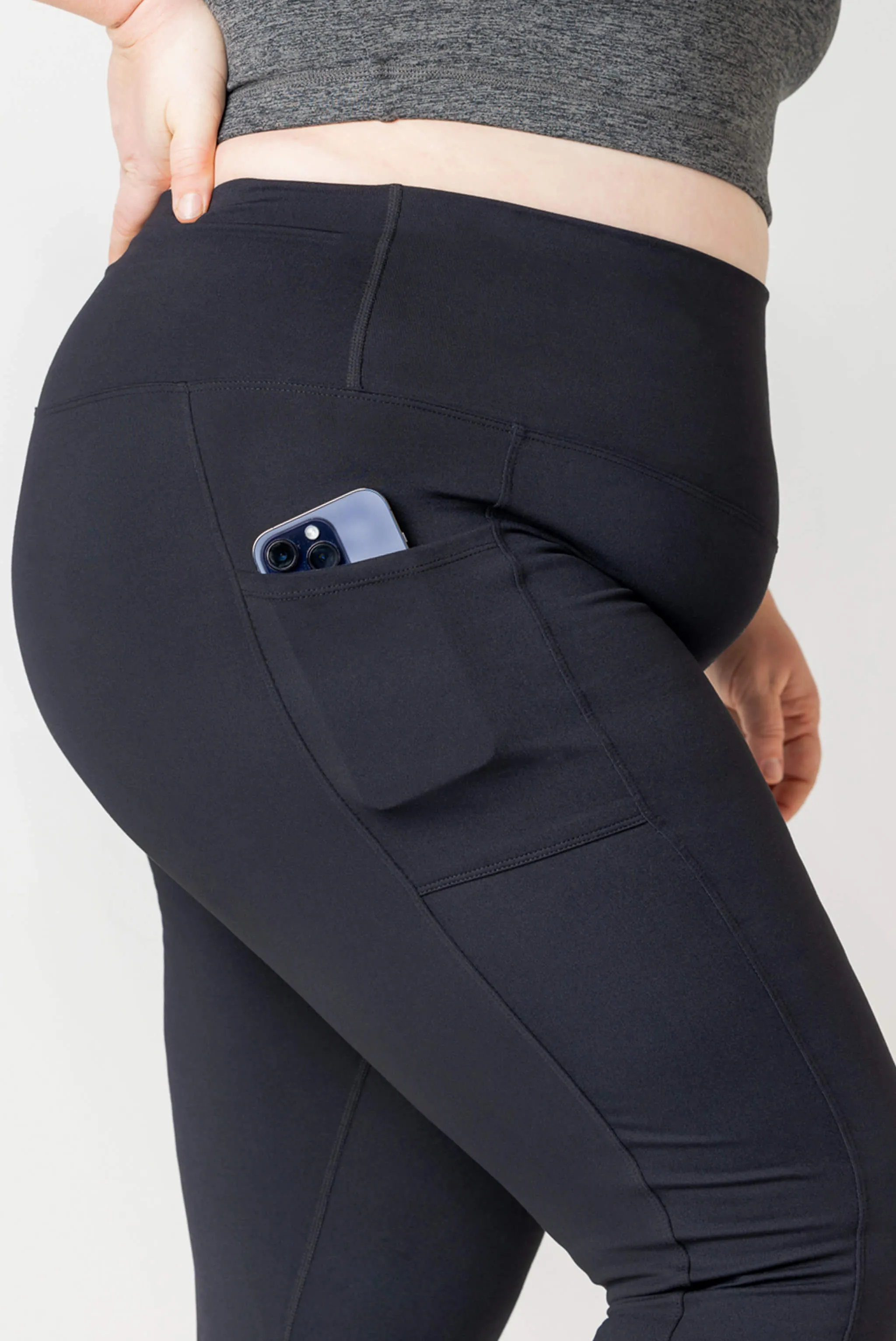 Pocket Ankle Leggings - Black