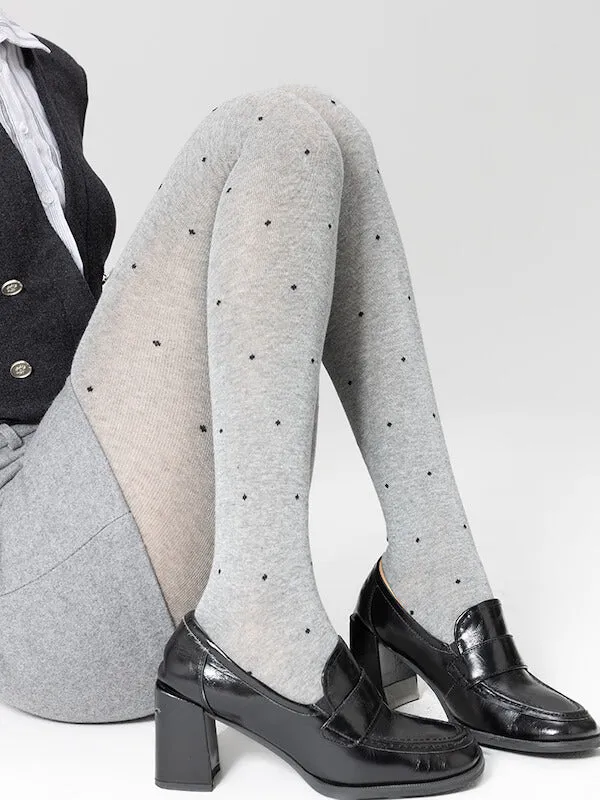 Polka dot autumn tights