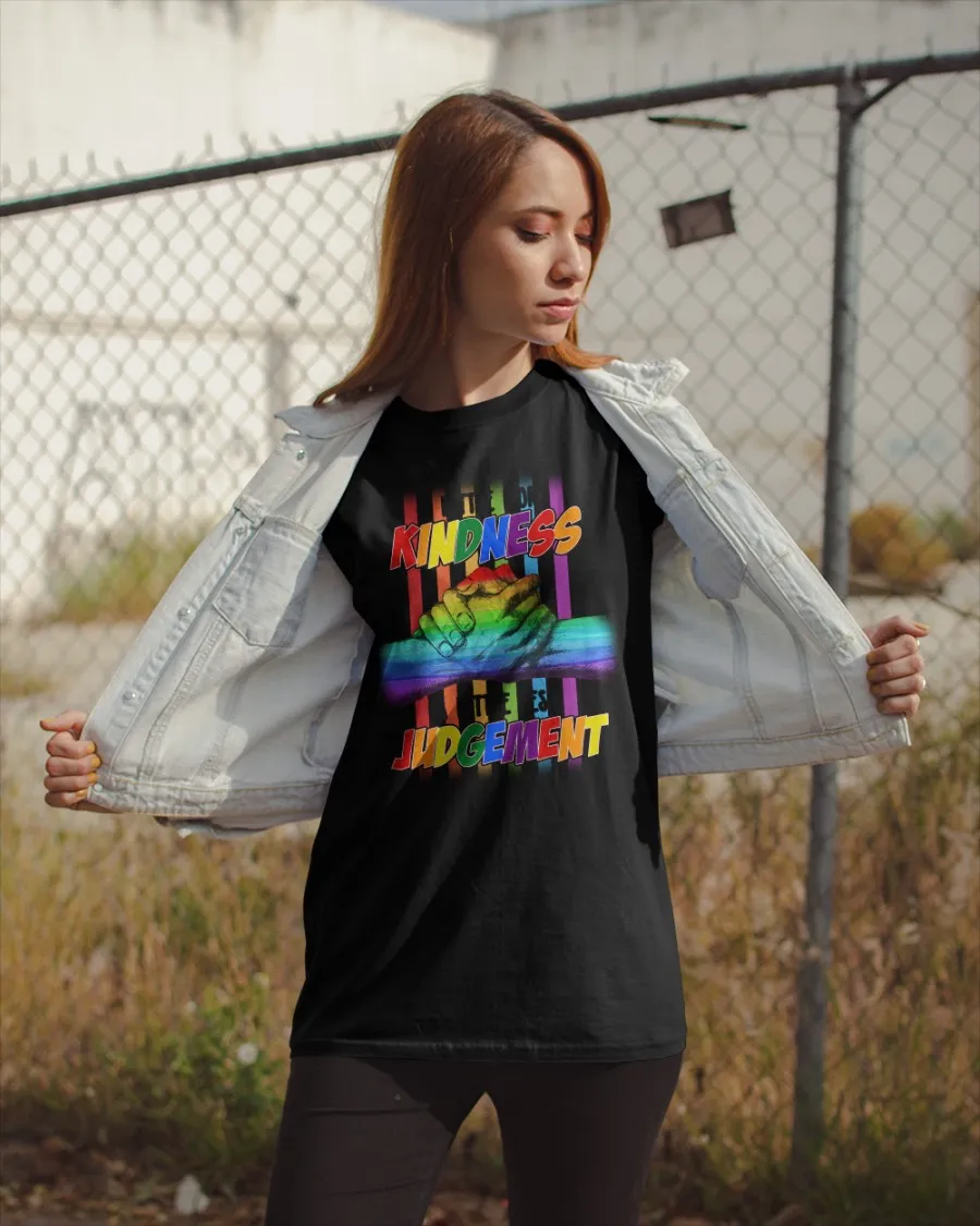 Pride Shirt For Gaymer, Pride More Kindness Less Judgement Lesbian Tshirt, Lgbtq Gift