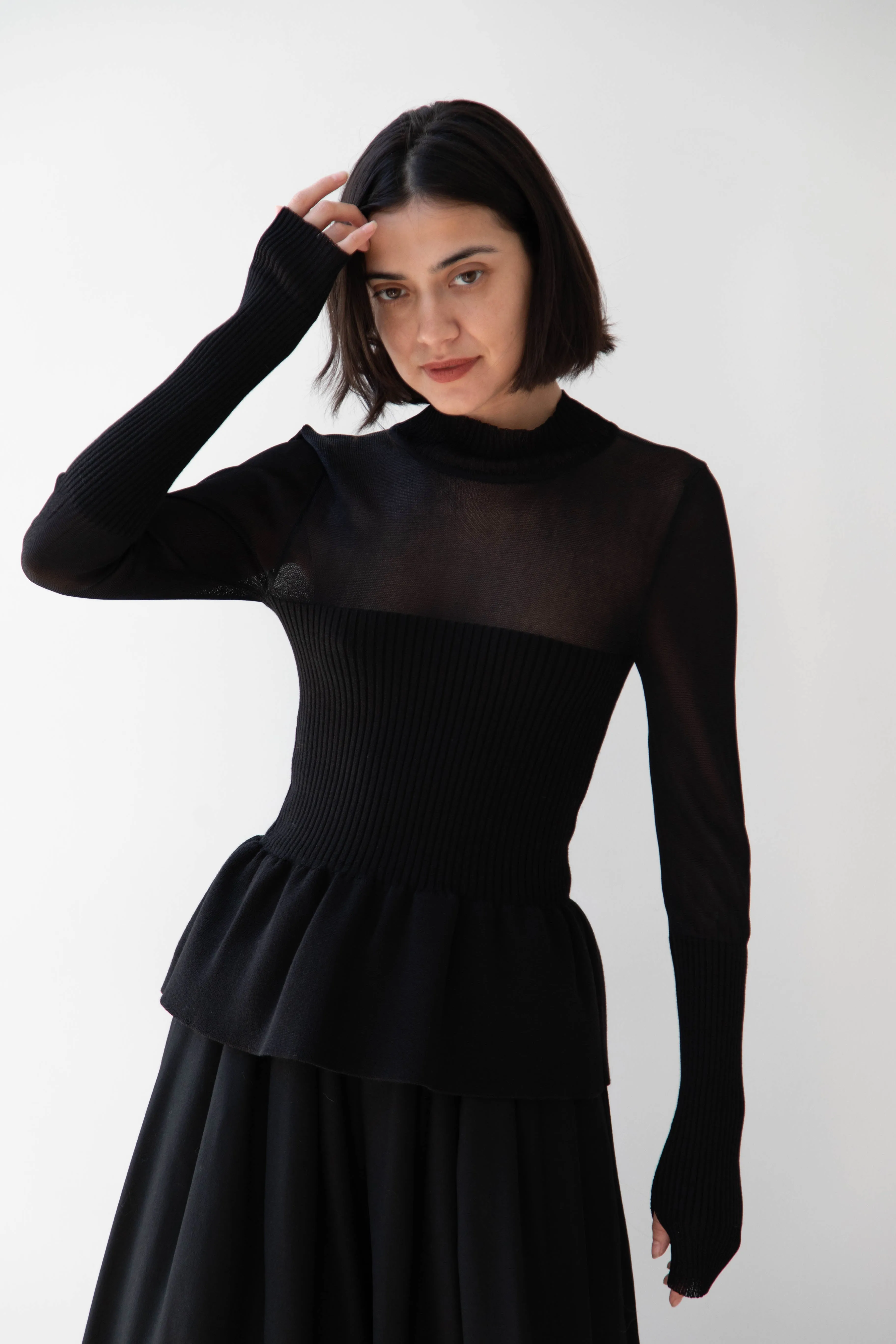 Renata Brenha | Sublime Knitted Top in Black