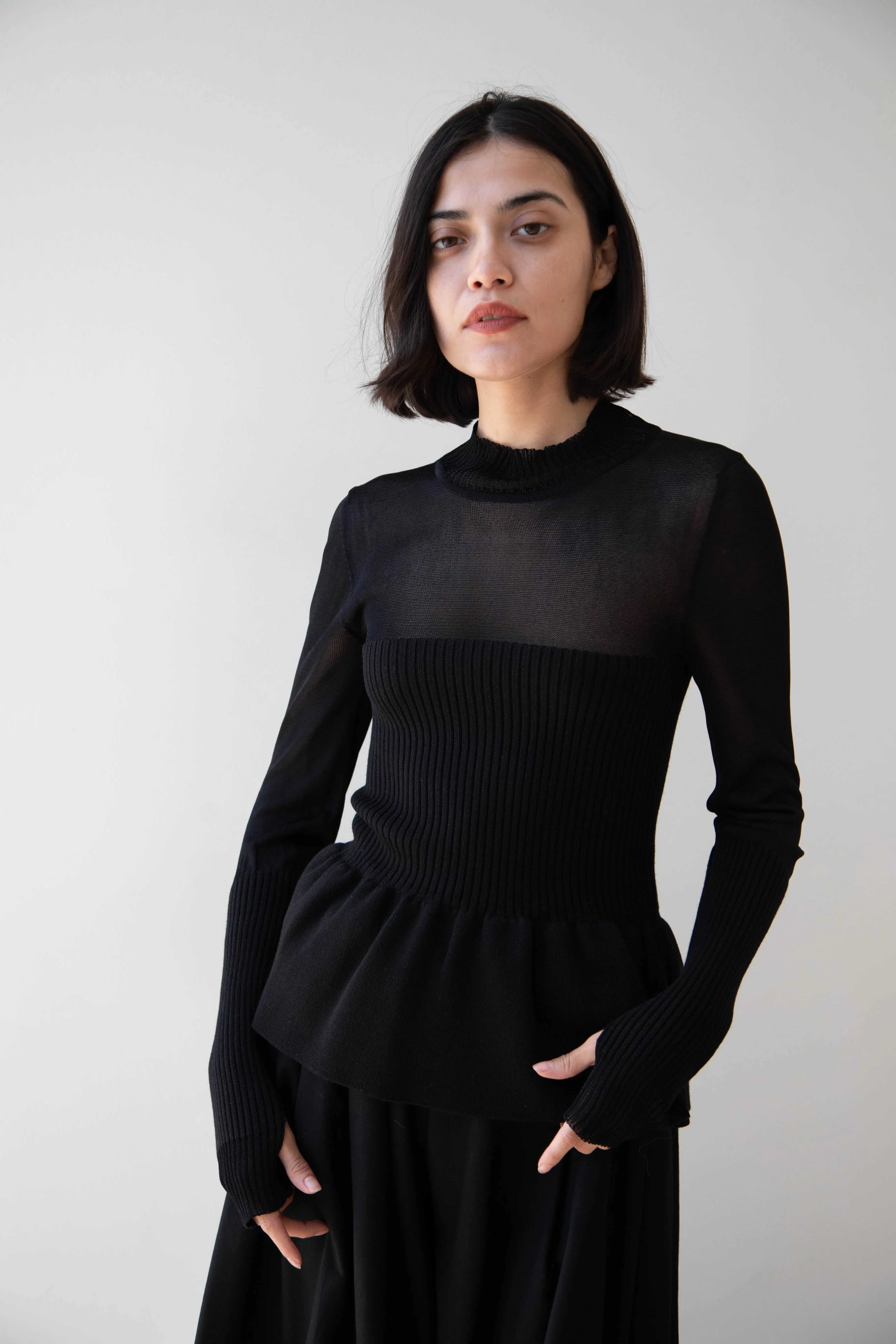 Renata Brenha | Sublime Knitted Top in Black