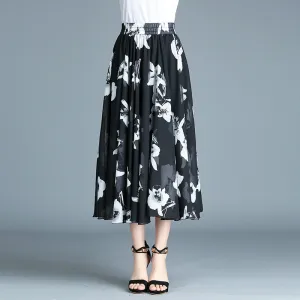 Retro pleated skirt