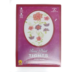 ROSE PRINT TIGHTS
