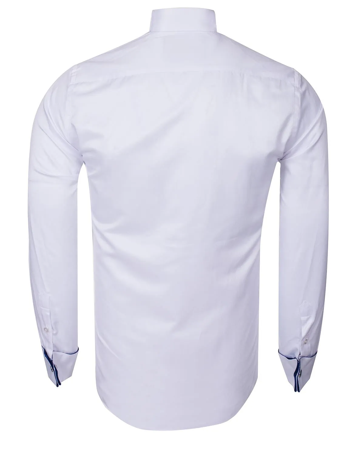 Royal Blue Fancy Dress Long Sleeve Bow Tie Shirt