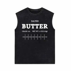 Salted Butter Vintage Washed Vest Top