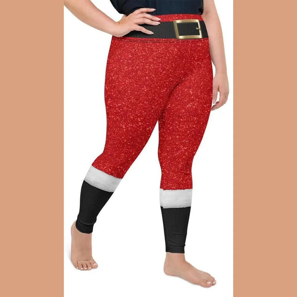 Santa's Outfit Plus Size Leggings
