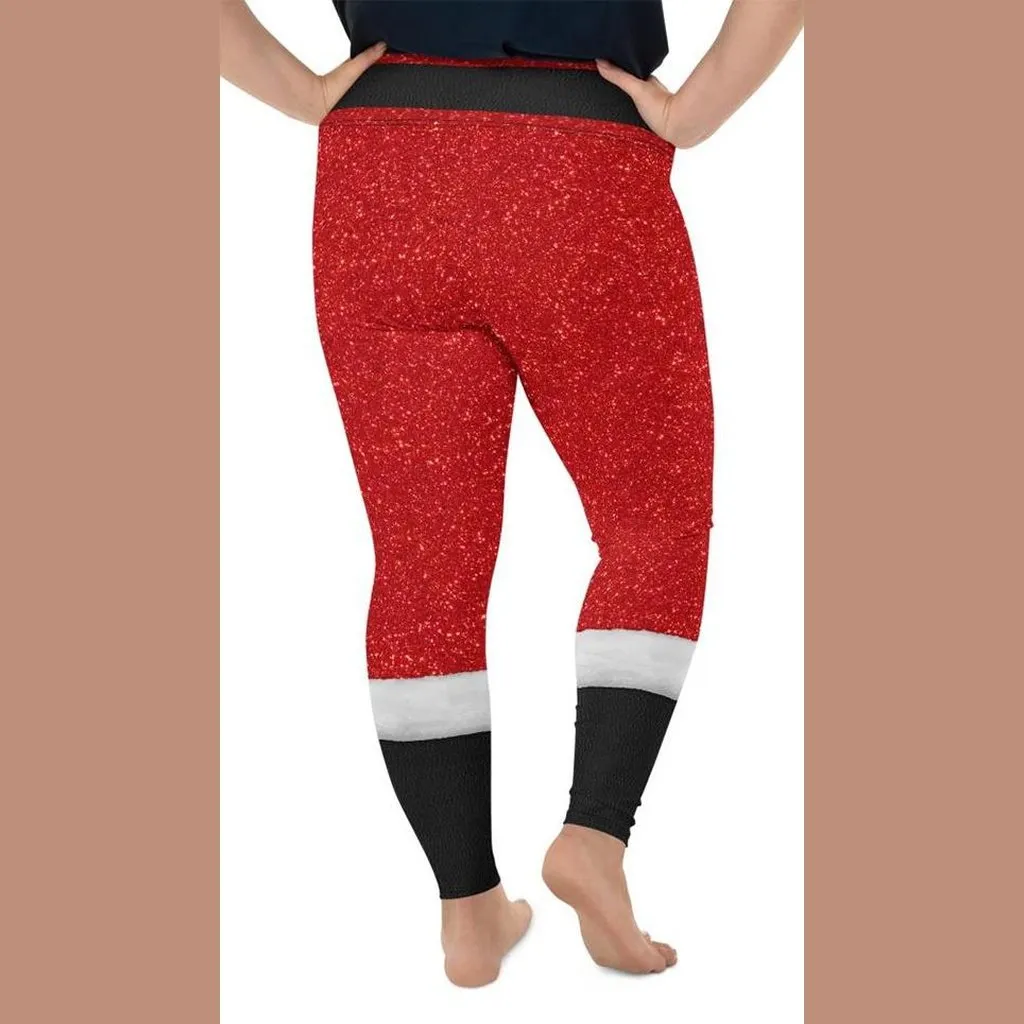 Santa's Outfit Plus Size Leggings