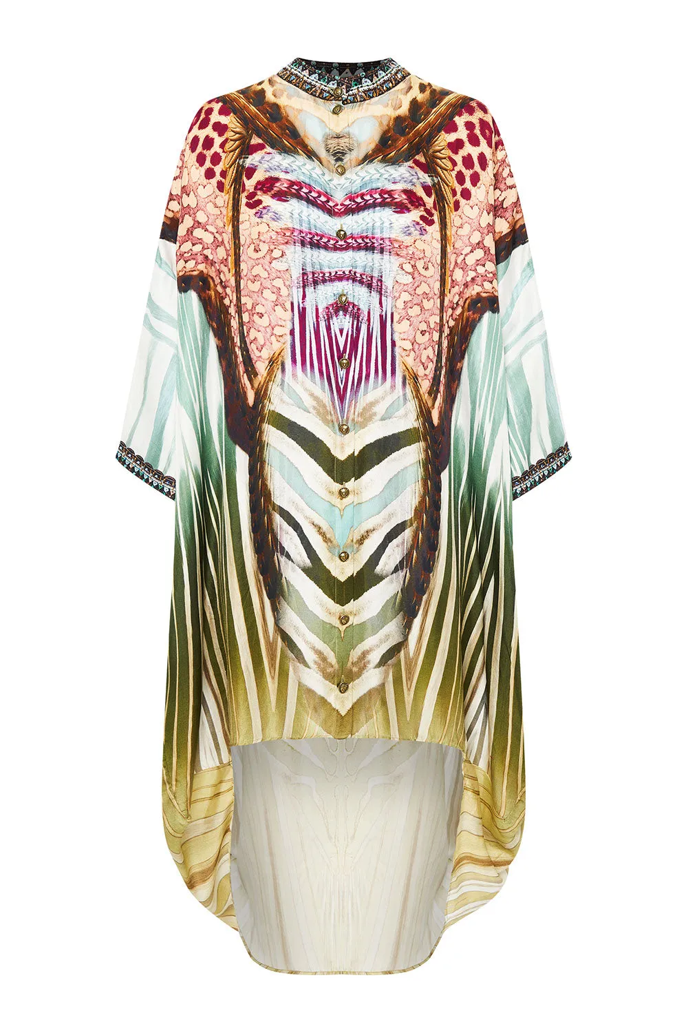 SCOOP BACK SHIRT DRESS UP ON CLOUD NINE