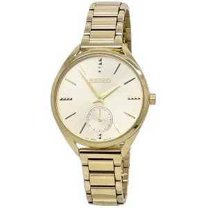 Seiko Conceptual 50th Anniversary Quartz Gold Dial Ladies Watch SRKZ50