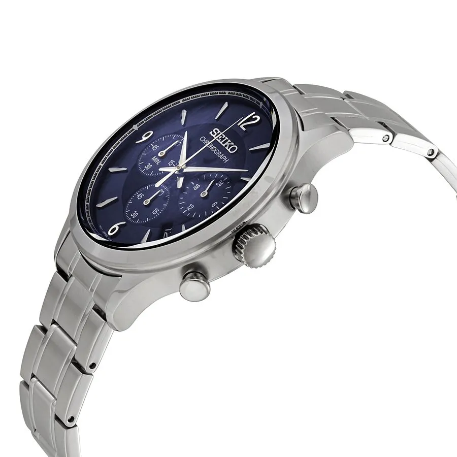 Seiko Conceptual Chronograph Quartz Blue Dial Men's Watch SSB339