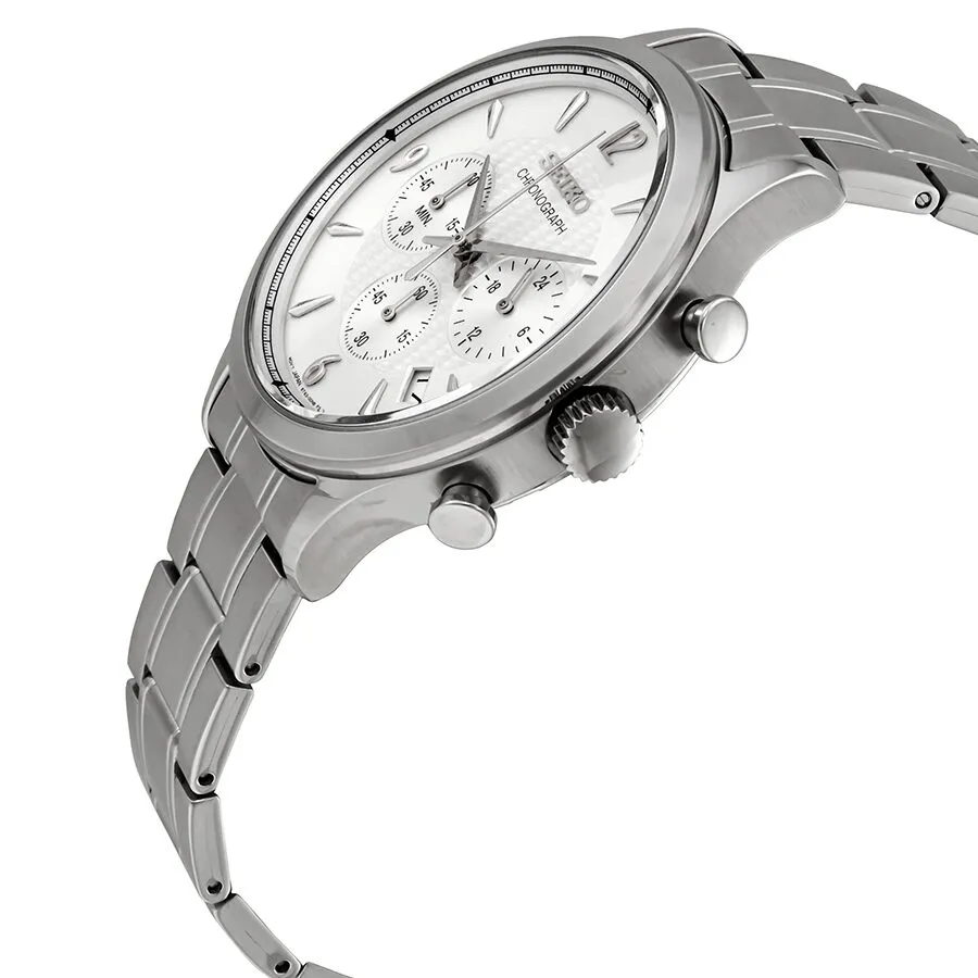 Seiko Conceptual Chronograph Quartz Silver Dial Men's Watch SSB337