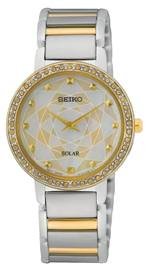 Seiko Conceptual Series Gold Dial Steel Dress Watch SUP454P