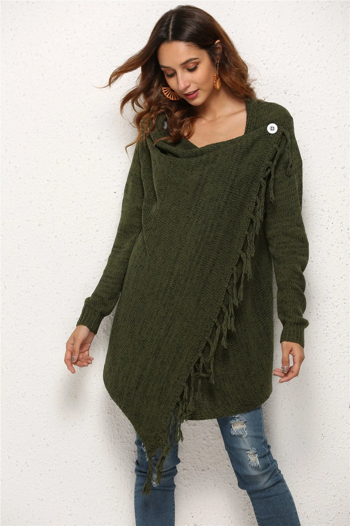 Serena Asymmetrical Hem Cardigan