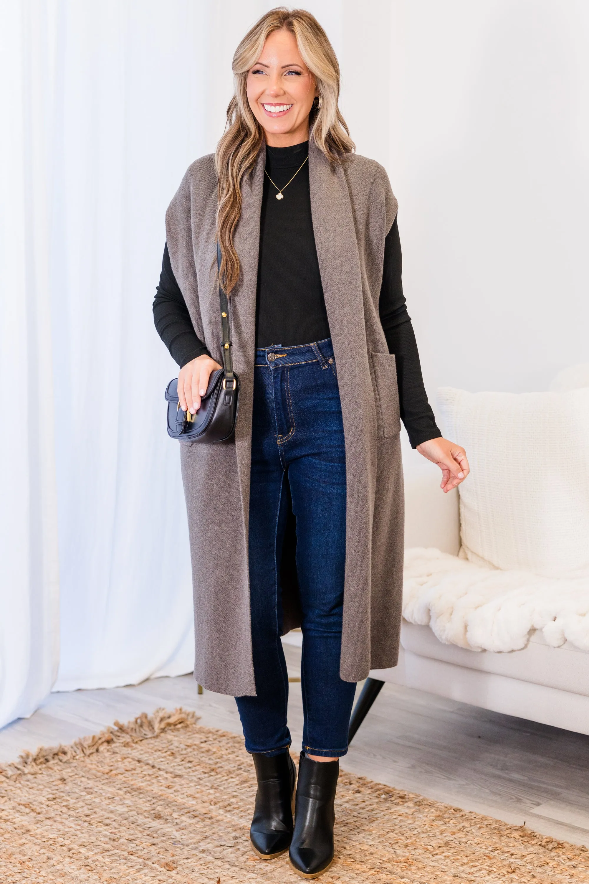 She's So Cute Cardigan, Grey