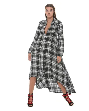 Shirt check dress
