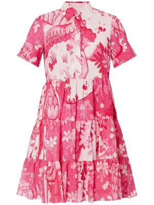 Short Sleeve Mini Shirt Dress