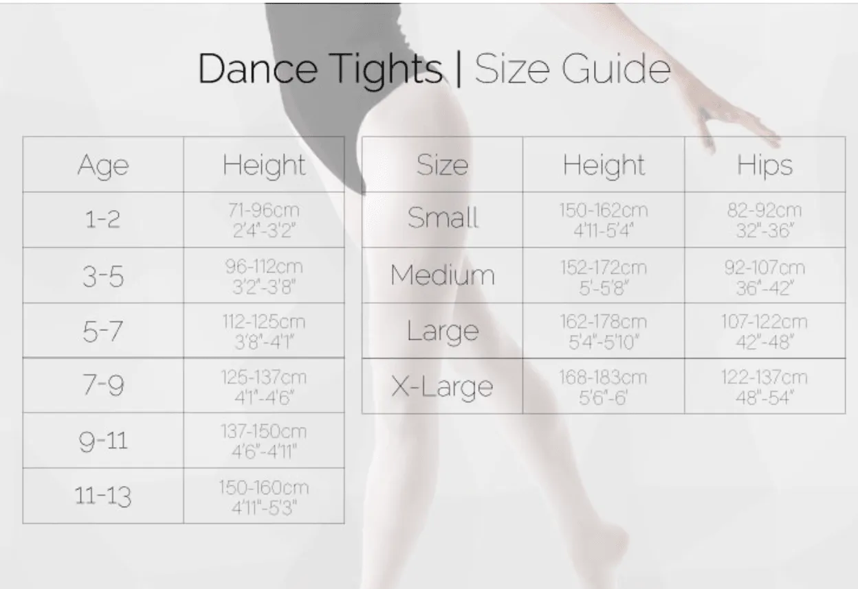 Silky Dance Child Intermediate Convertible Tight