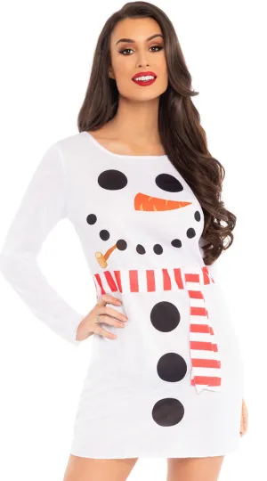 Snowman T-Shirt Dress Costume