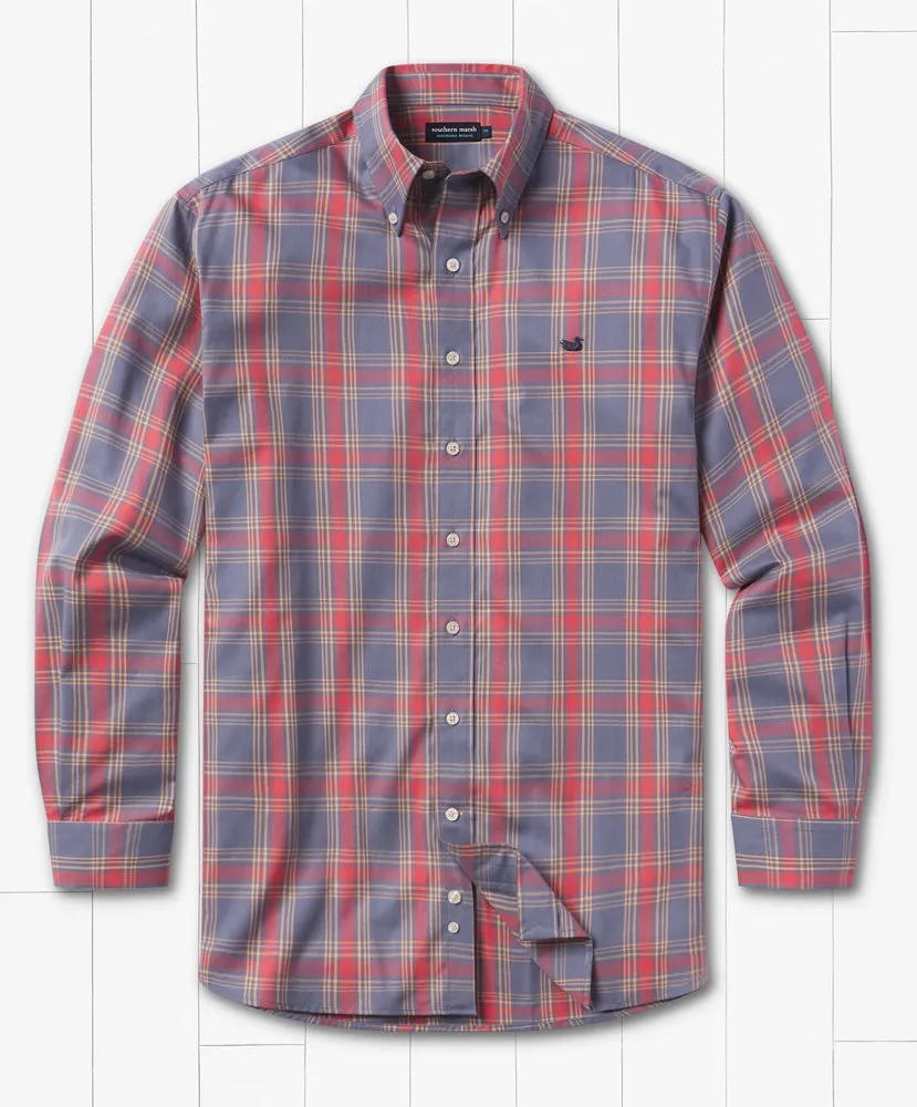 Southern Marsh - Tupelo Windowpane Dress Shirt