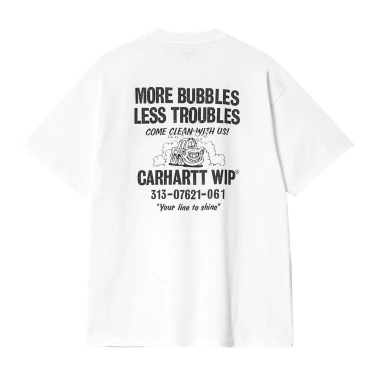 S/S LESS TROUBLES T-SHIRT / CARHARTT WIP / WHITE