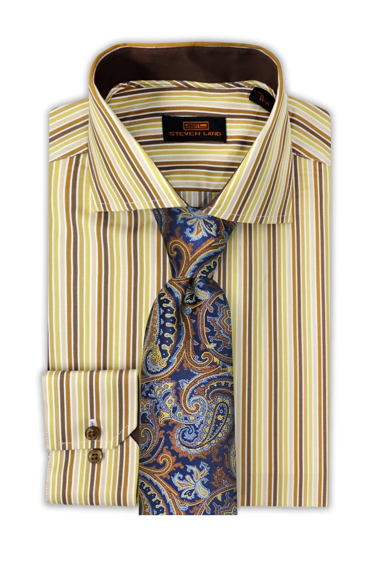 Steven Land Dress Shirt | Frasier | Semi Spread Collar | 80s-Two ply 100% Cotton.
