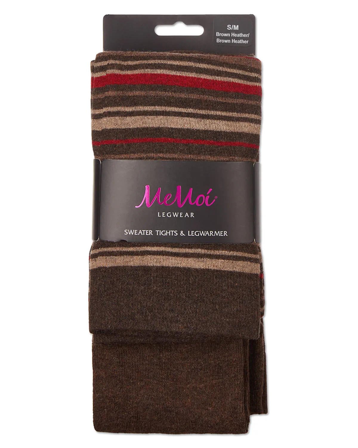 Stripesation Legwarmer/Flatknit Cotton Blend Sweater Tights