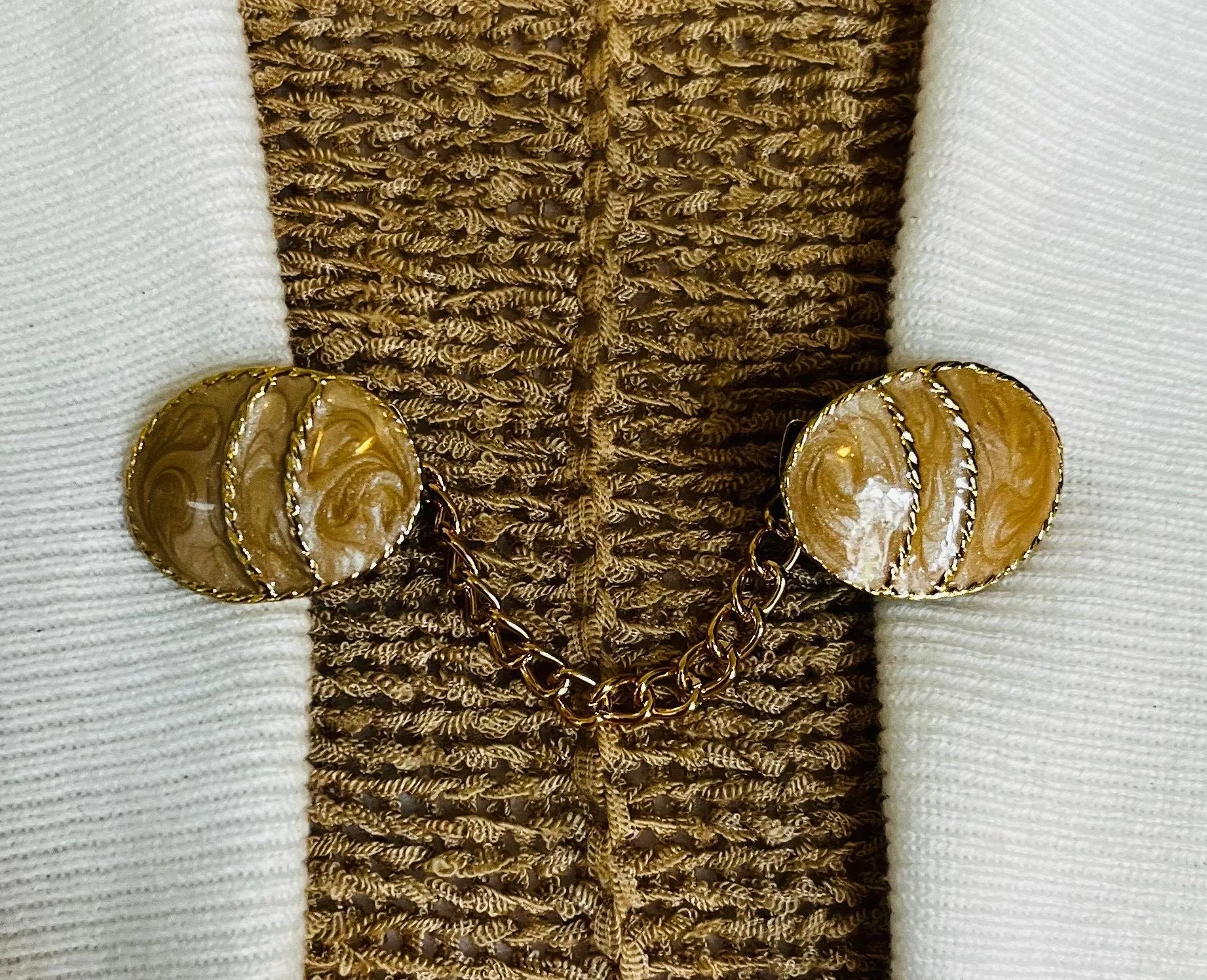 Sweater Clips Beige Retro Sweater Clip for Cardigan Clips for Cloak Clasp for Dress Fastener Cinch Clip Birthday Gift for mom Gift for Her