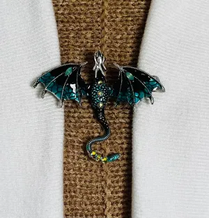 Sweater Clips Dragon Sweater Clip for Scarf Shawl Clasp for Cardigan Clasps for Kimono Clip Dragon Pin Cosplay Cloak Fastener Gift for Her