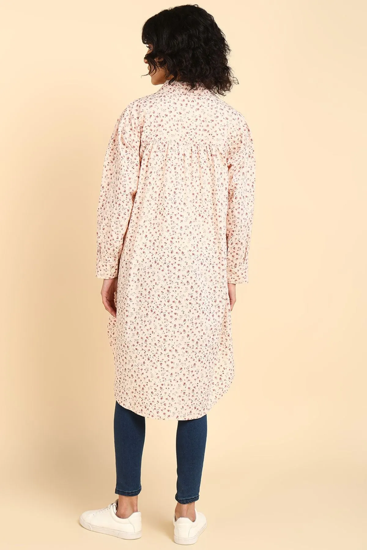 Swiss Dot Dobby 100% Cotton Shirt Dress