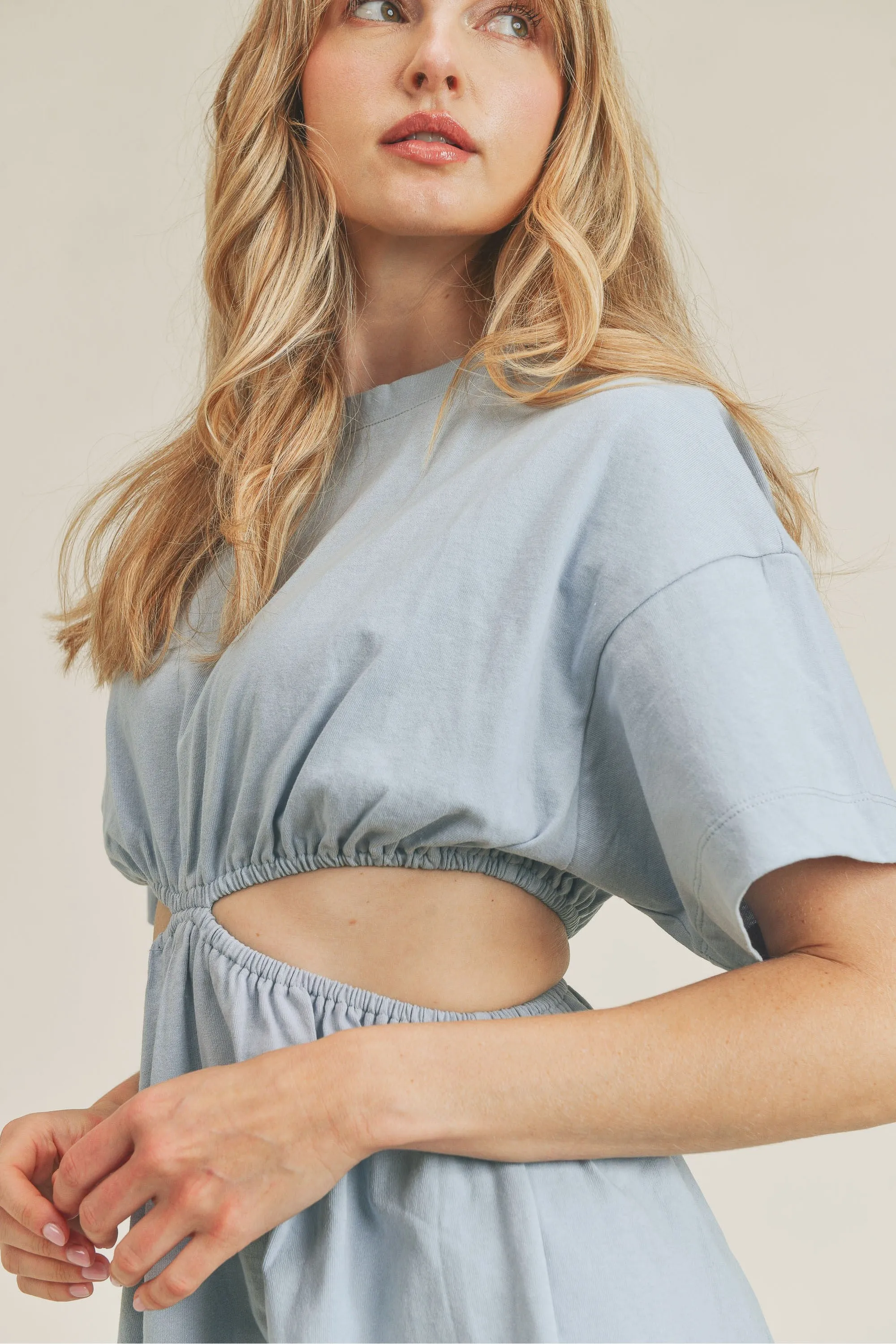 Tee Cutout Mini Dress