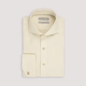 The Augustus Dress Shirt | Cutaway Collar | Angled French Cuff | 100% Cotton | Cream
