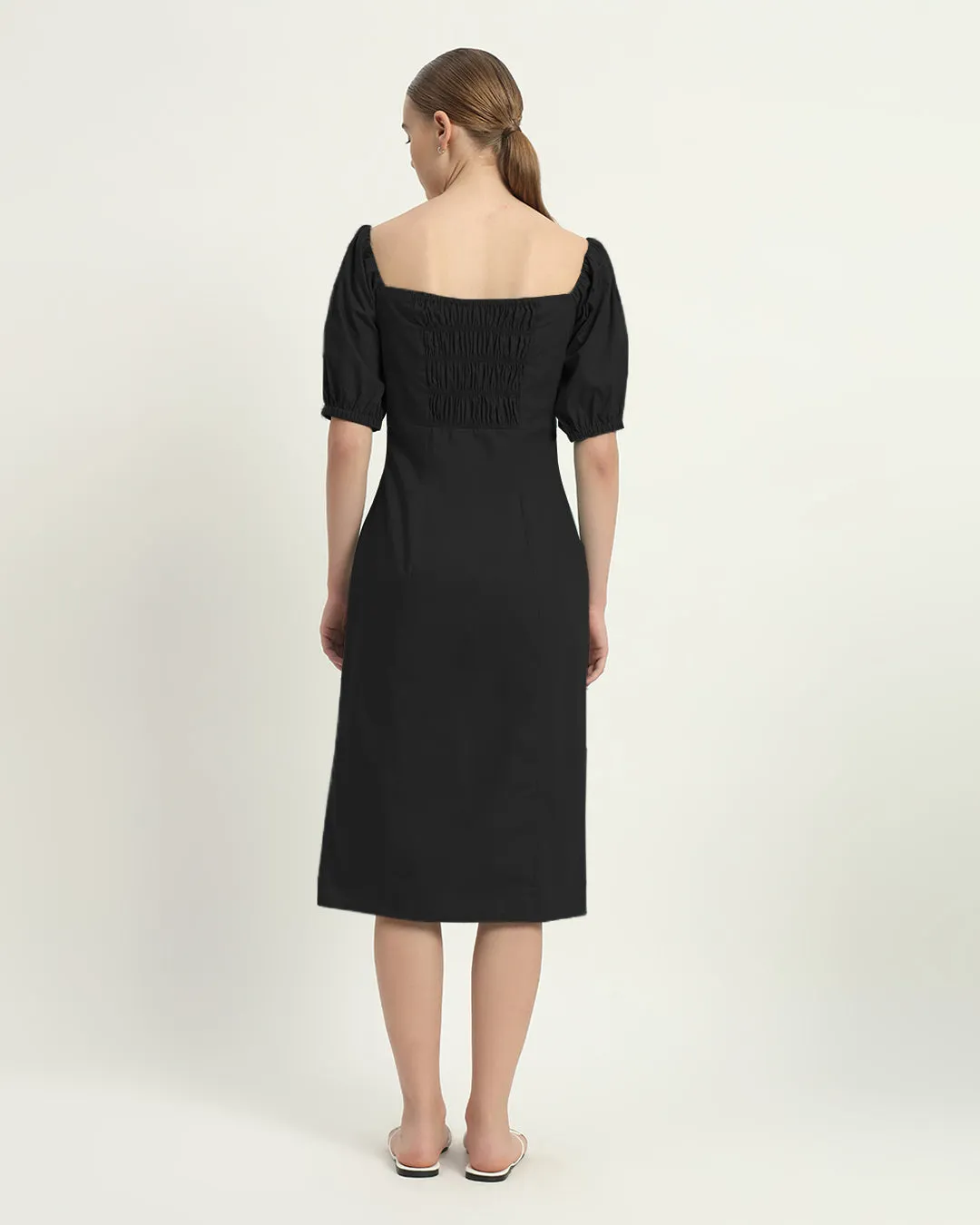 The Erwin Noir Cotton Dress