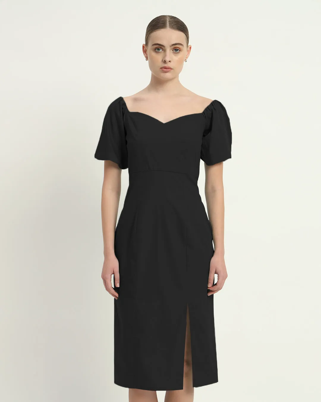 The Erwin Noir Cotton Dress