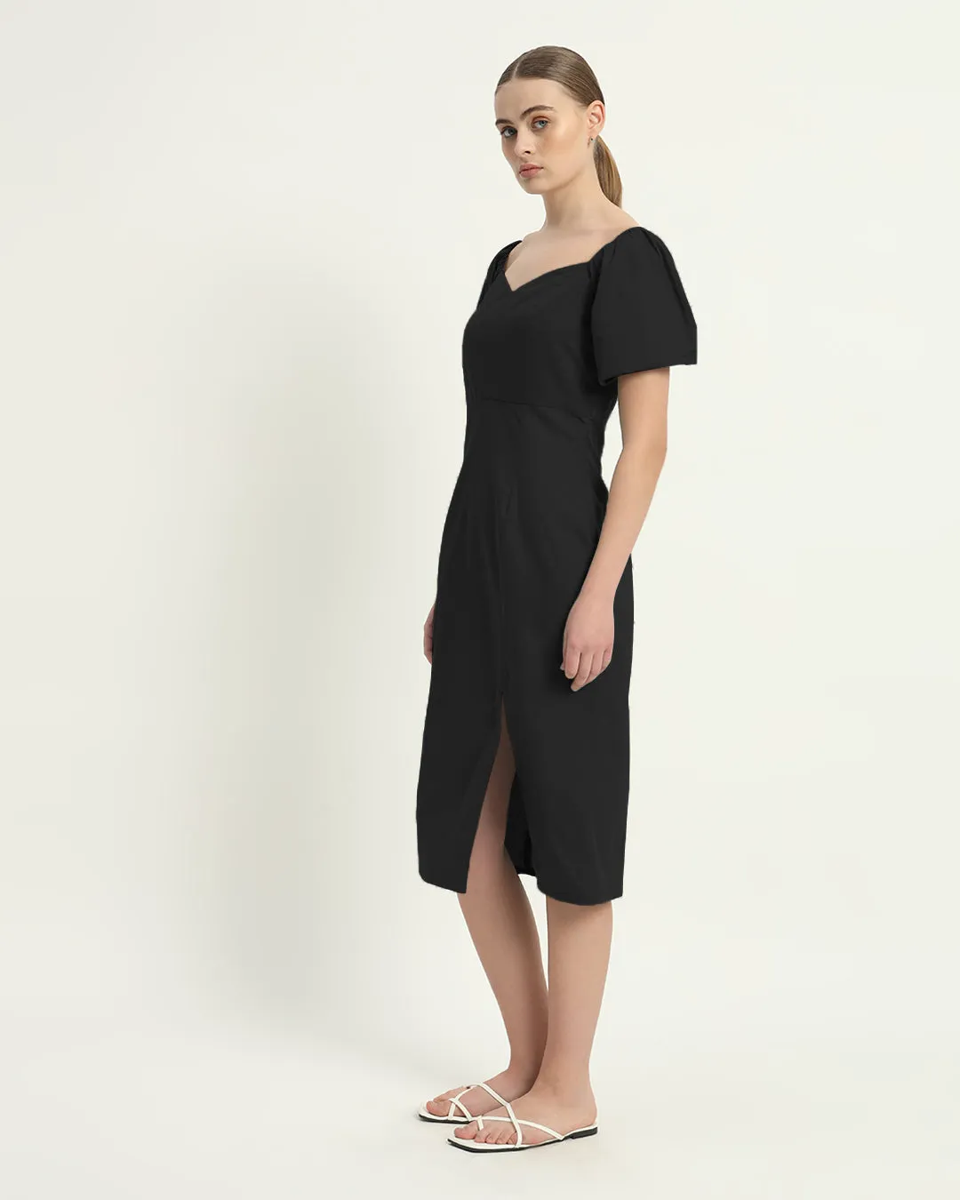 The Erwin Noir Cotton Dress