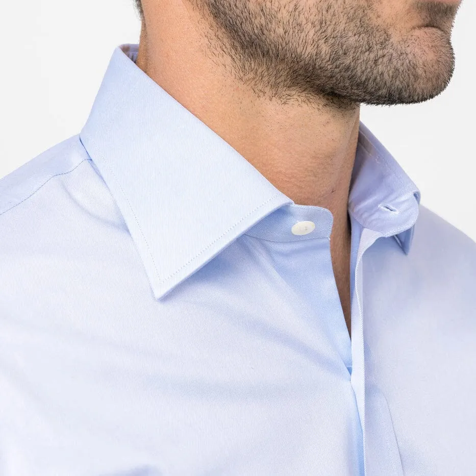The Light Blue Signature Fine Twill Custom Shirt