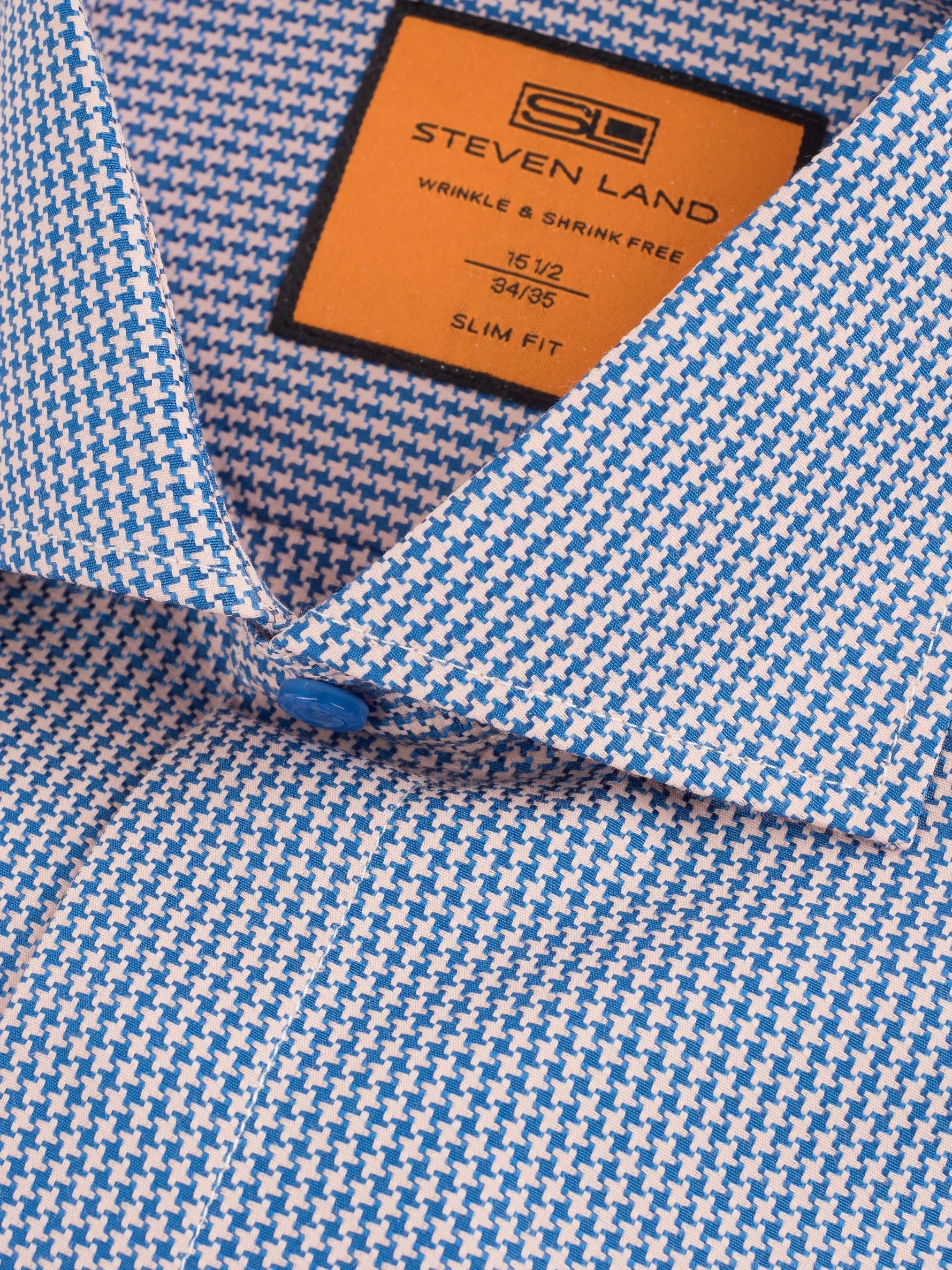 The Perry Dress Shirt | Angled French Cuff & Spread Collar | Navy