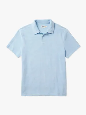 The Ravello Terry Polo | Light Blue