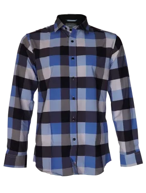 The Titan - Blue Pattern Long Sleeve