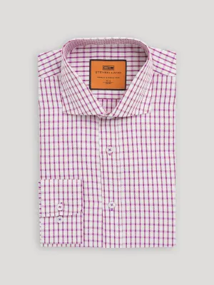 The Tucker Dress Shirt | Convertible Button Cuff & Spread Collar | Orchid