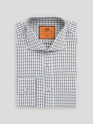 The Tucker Dress Shirt | Convertible Button Cuff & Spread Collar | White