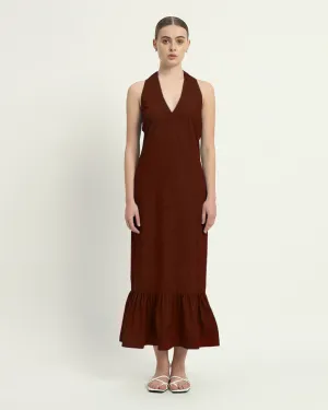 The Wellsville Rouge Cotton Dress