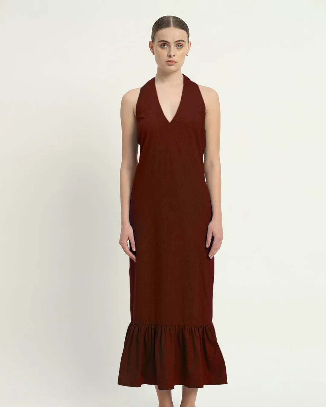 The Wellsville Rouge Cotton Dress