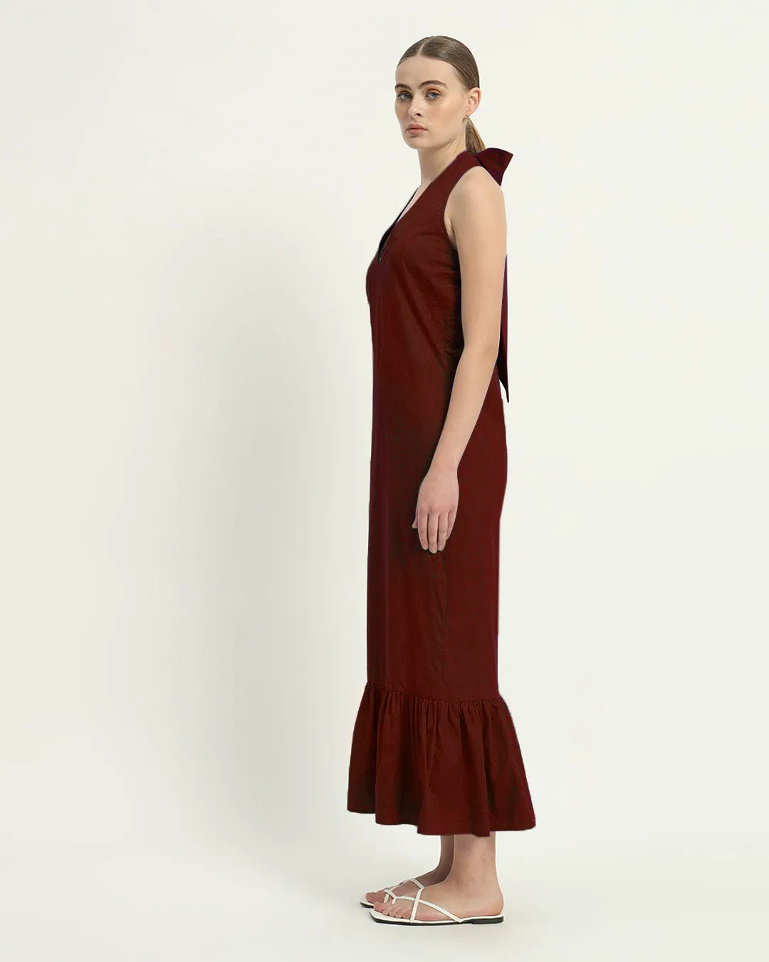The Wellsville Rouge Cotton Dress