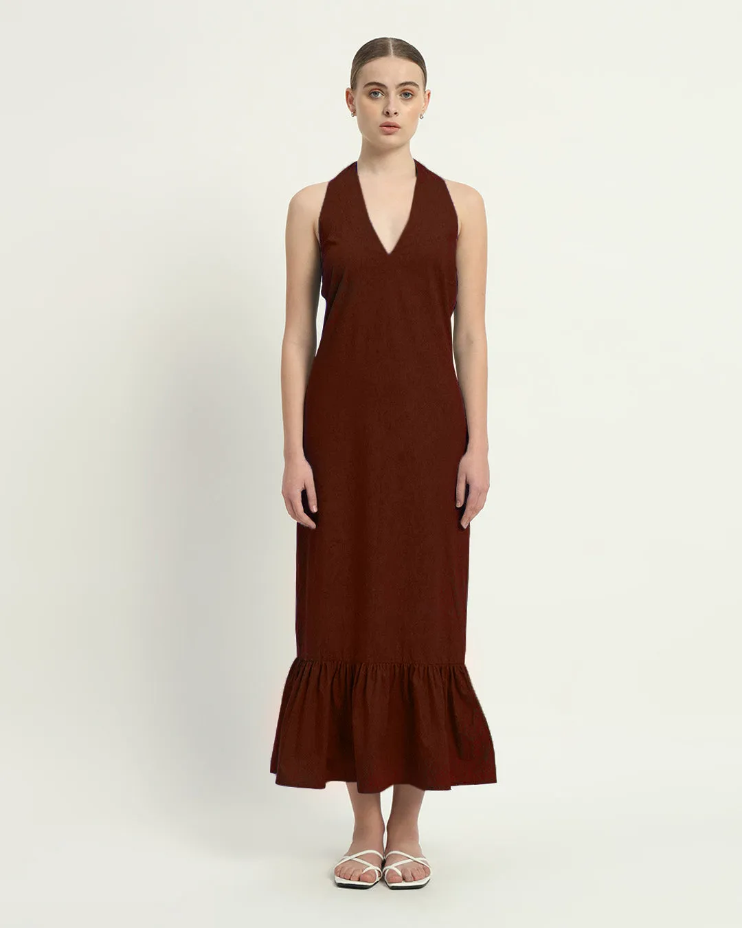 The Wellsville Rouge Cotton Dress