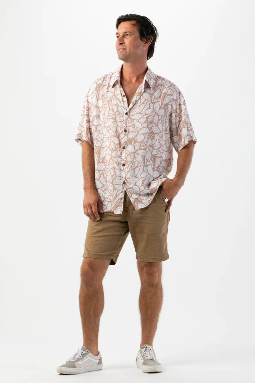 Tiare Hawaii Hilo Garden Sand Aloha Shirt