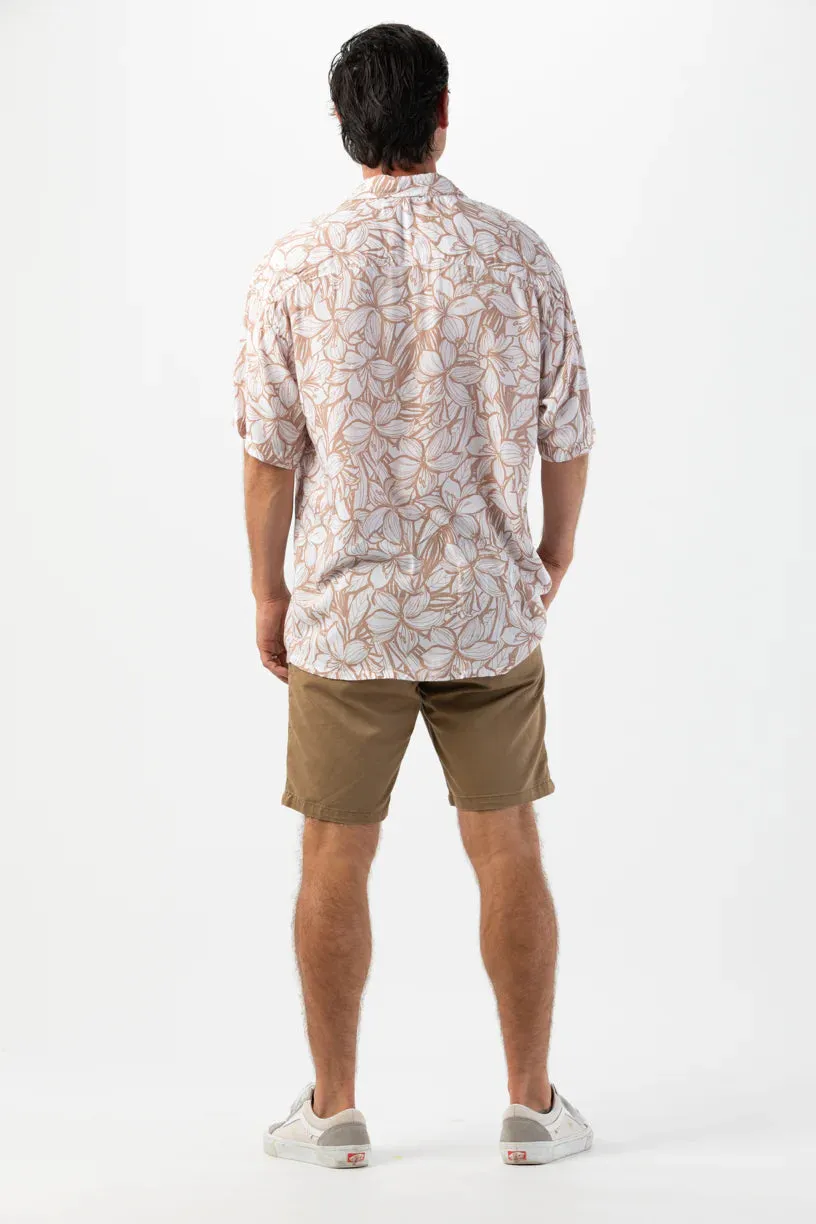 Tiare Hawaii Hilo Garden Sand Aloha Shirt