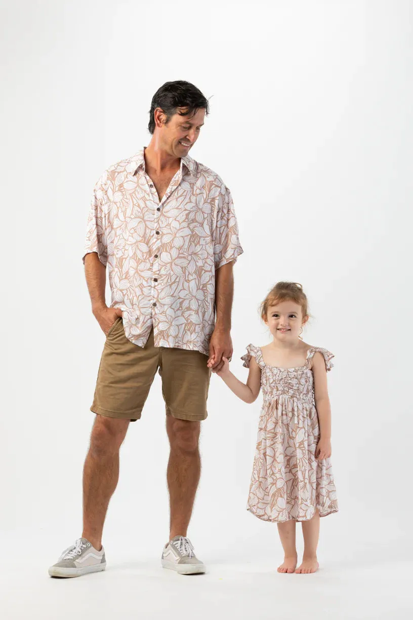 Tiare Hawaii Hilo Garden Sand Aloha Shirt
