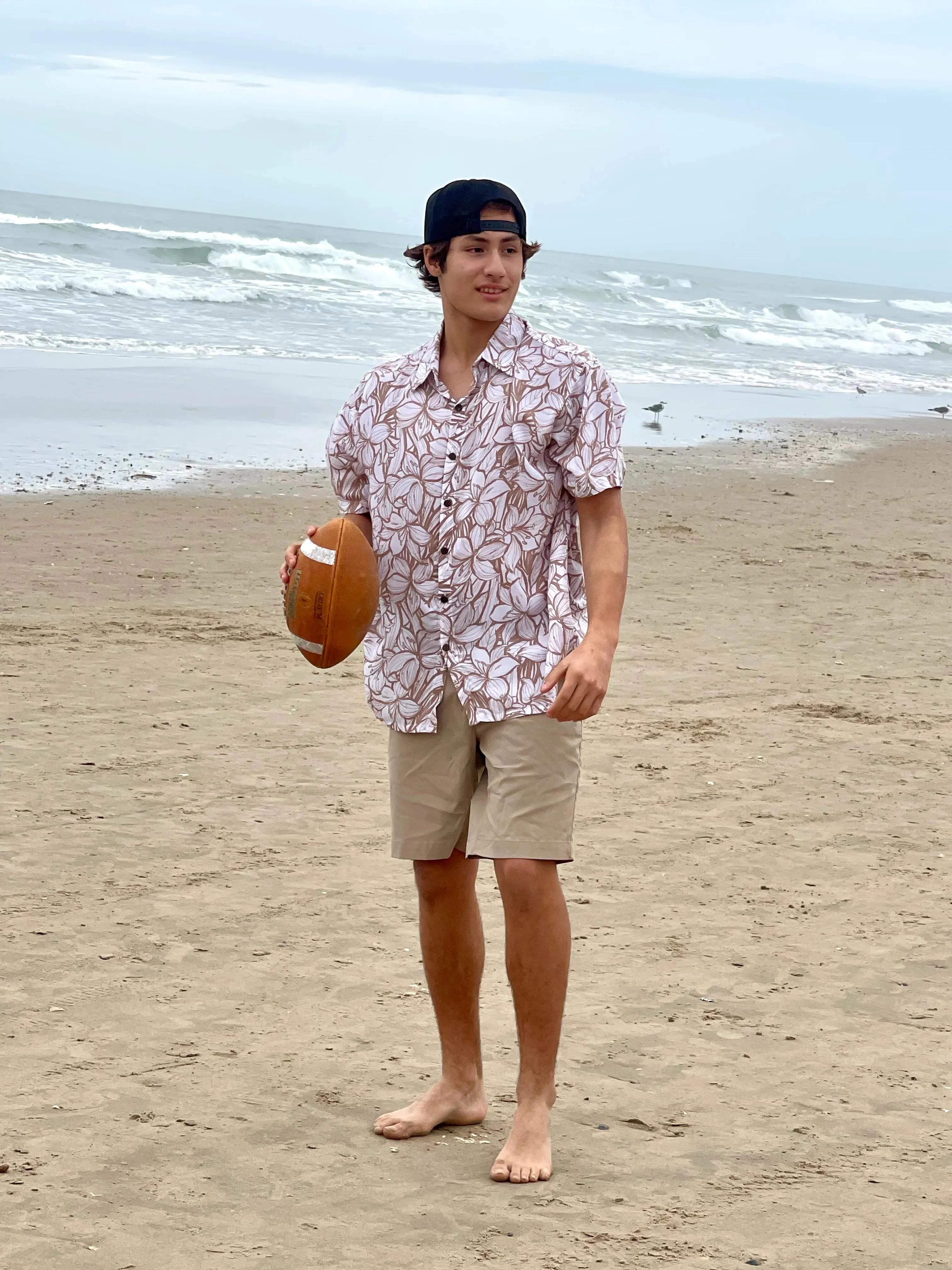 Tiare Hawaii Hilo Garden Sand Aloha Shirt